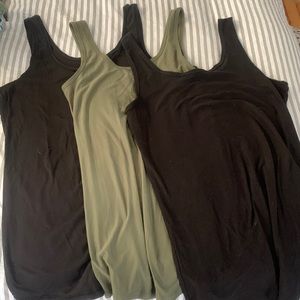 No Boundaries x3 tank tops, stretchy body con material